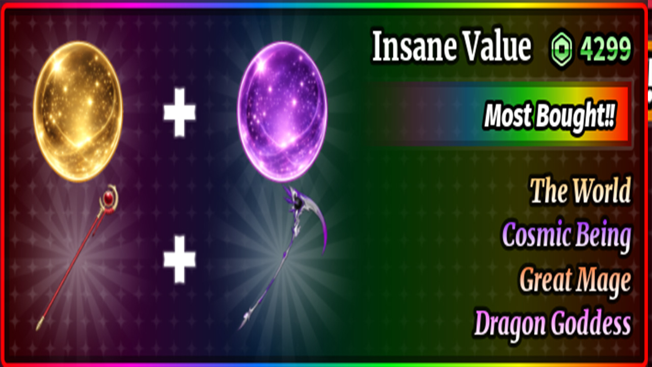 Bundle The World + Cosmic Being + Great Mage + Dragon Goddess